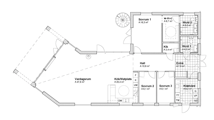 V19028 planritning - Modern