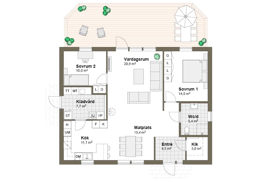 Planlösning Vejby M T