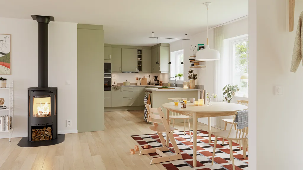 Visualisering av interiör i modern stil