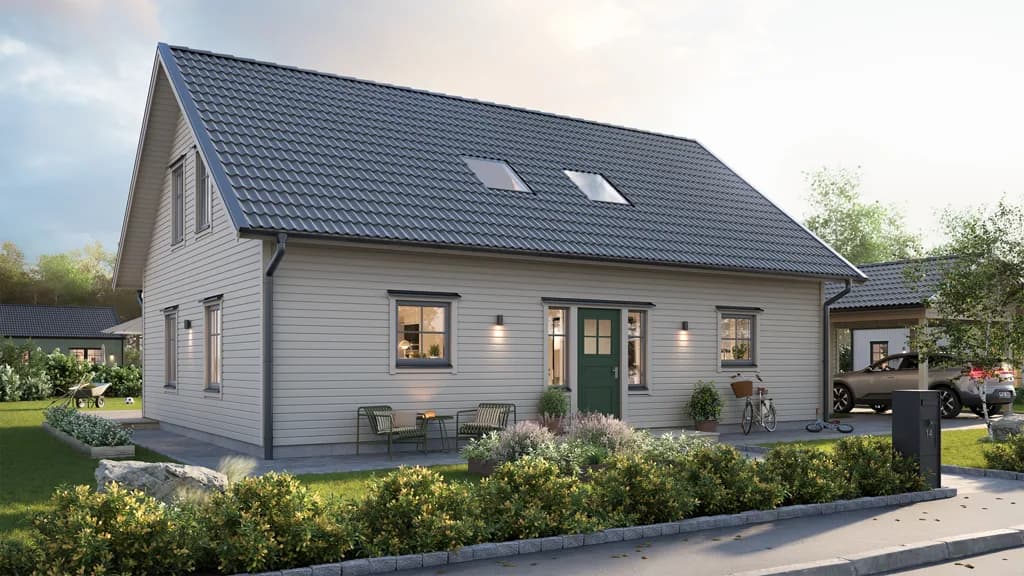 Villa Vendelsö 10/20T, utan takkupor.