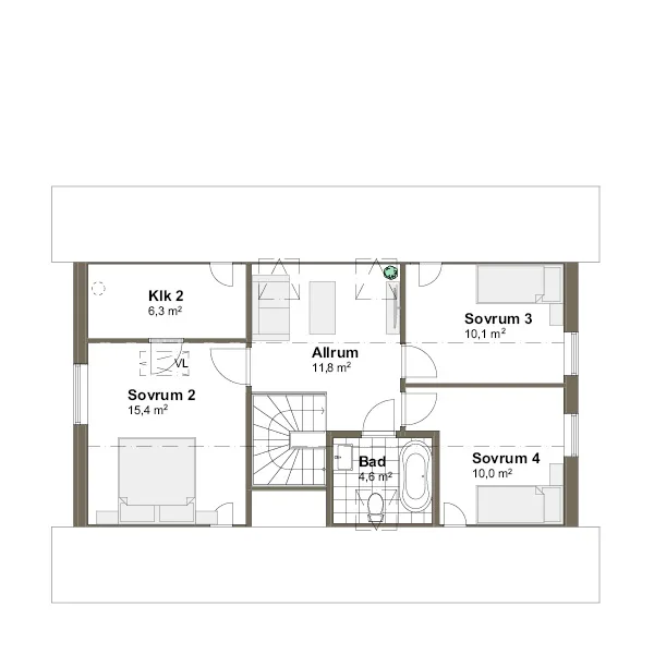 Vendelsö planritning - Traditionell