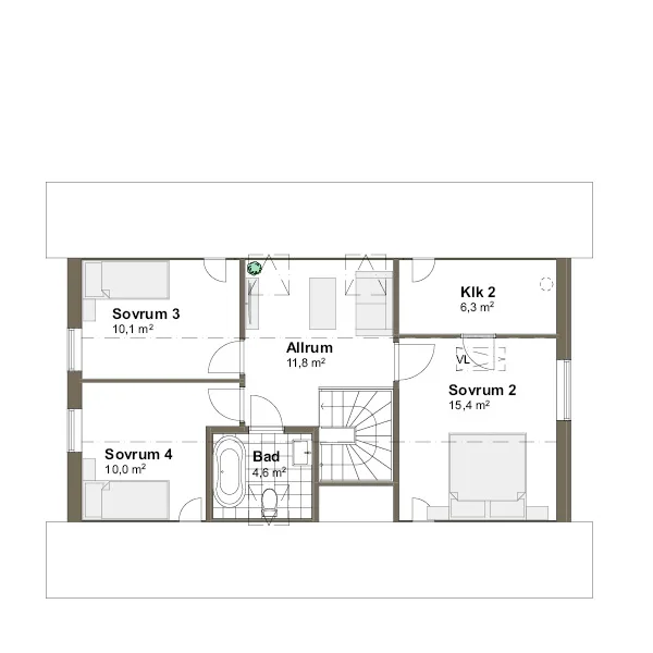 Vendelsö planritning - Traditionell