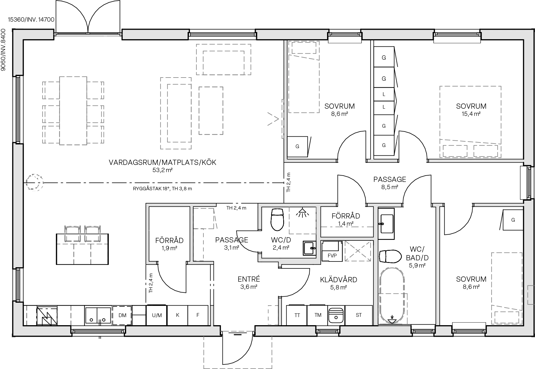 Villa Annedal planritning