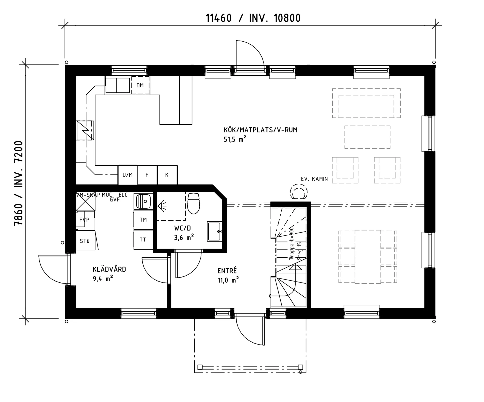 Villa Annehill planritning