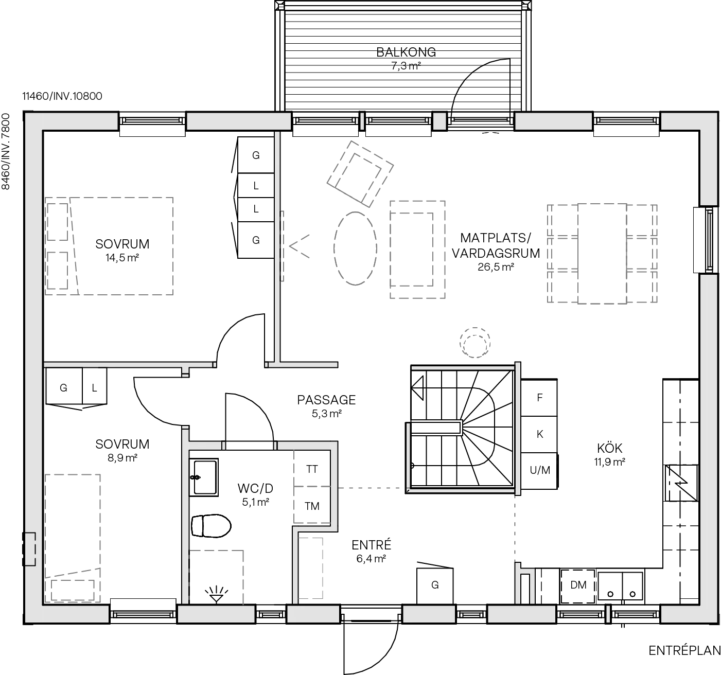 Villa Ekbacken planritning