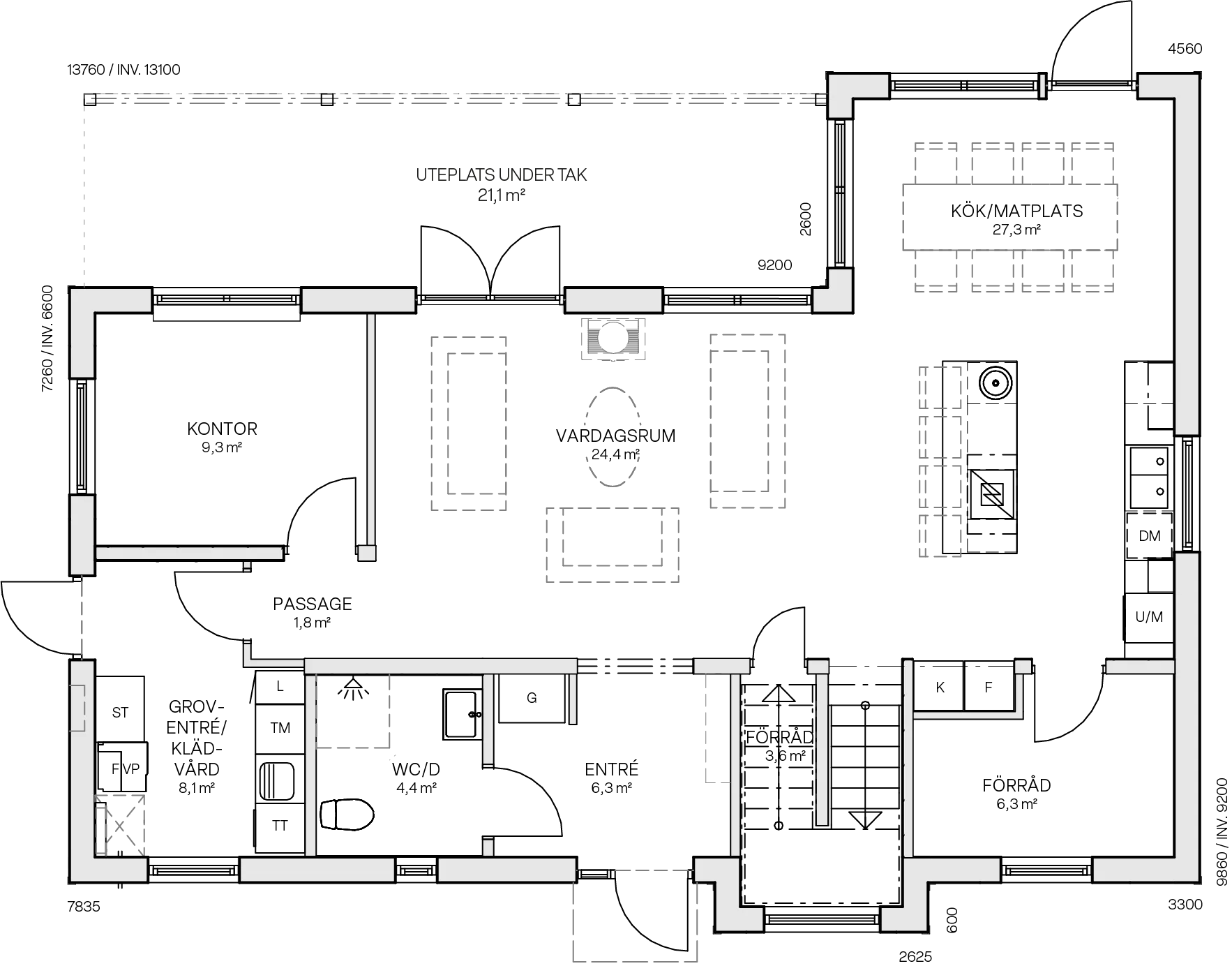 Villa Ekerö planritning