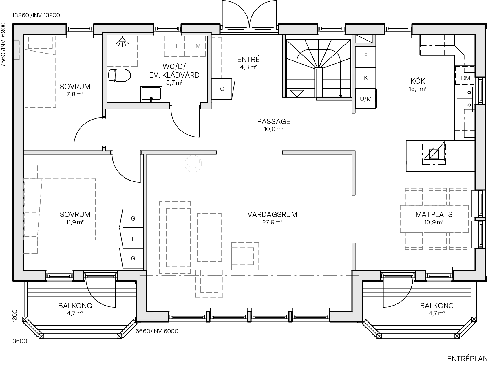 Villa Furuliden planritning