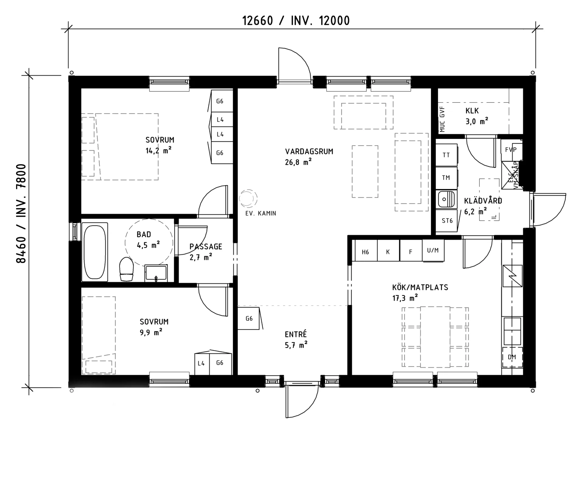 Villa Humlebo planritning