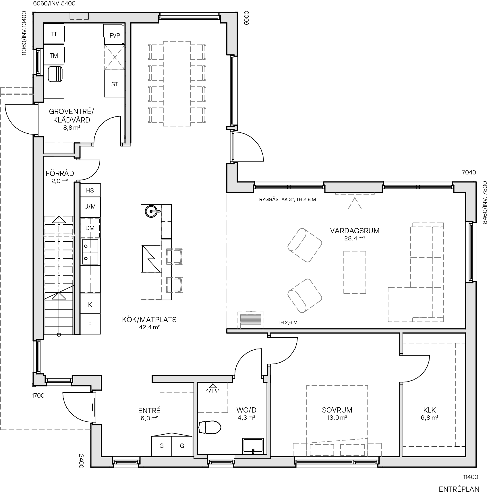 Villa Husarö planritning