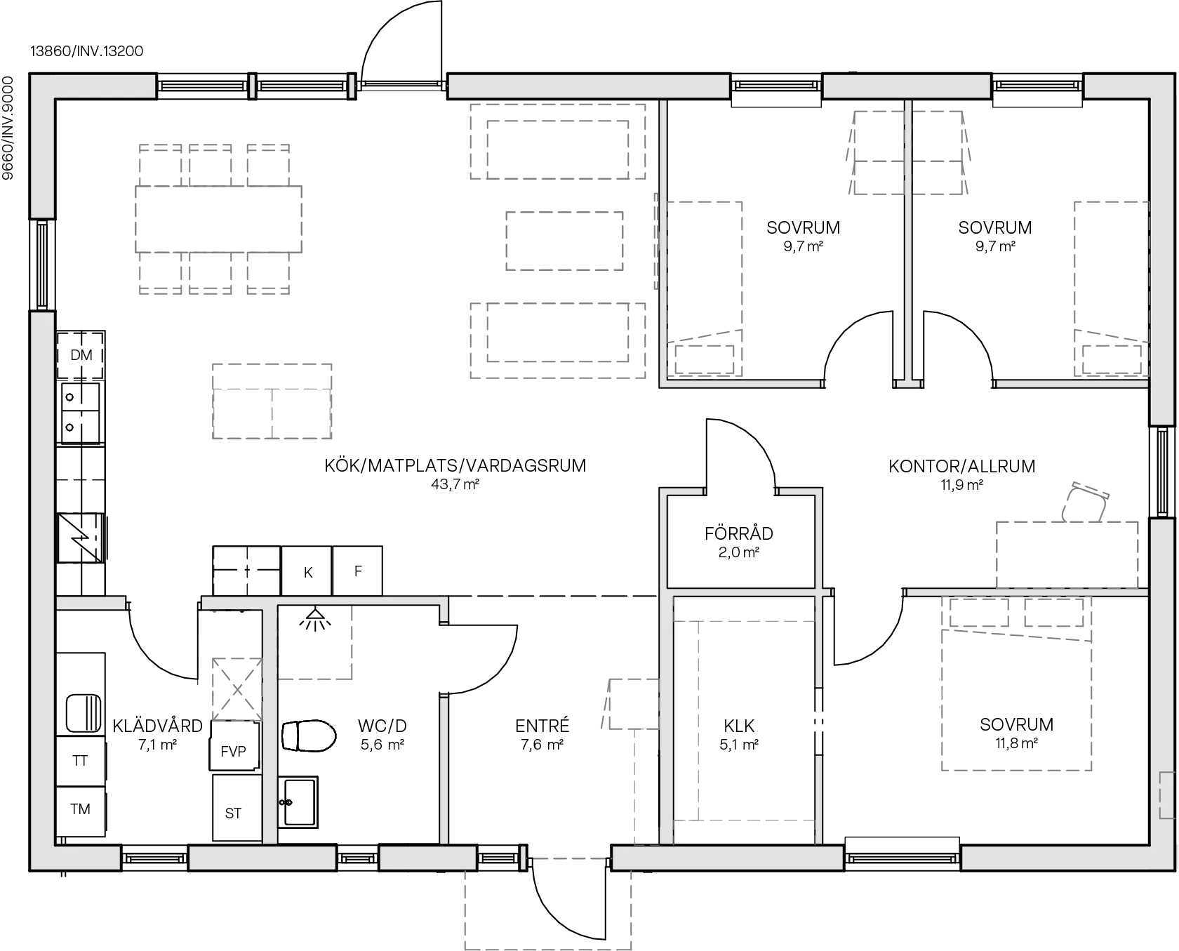 Villa Liljebacken planritning