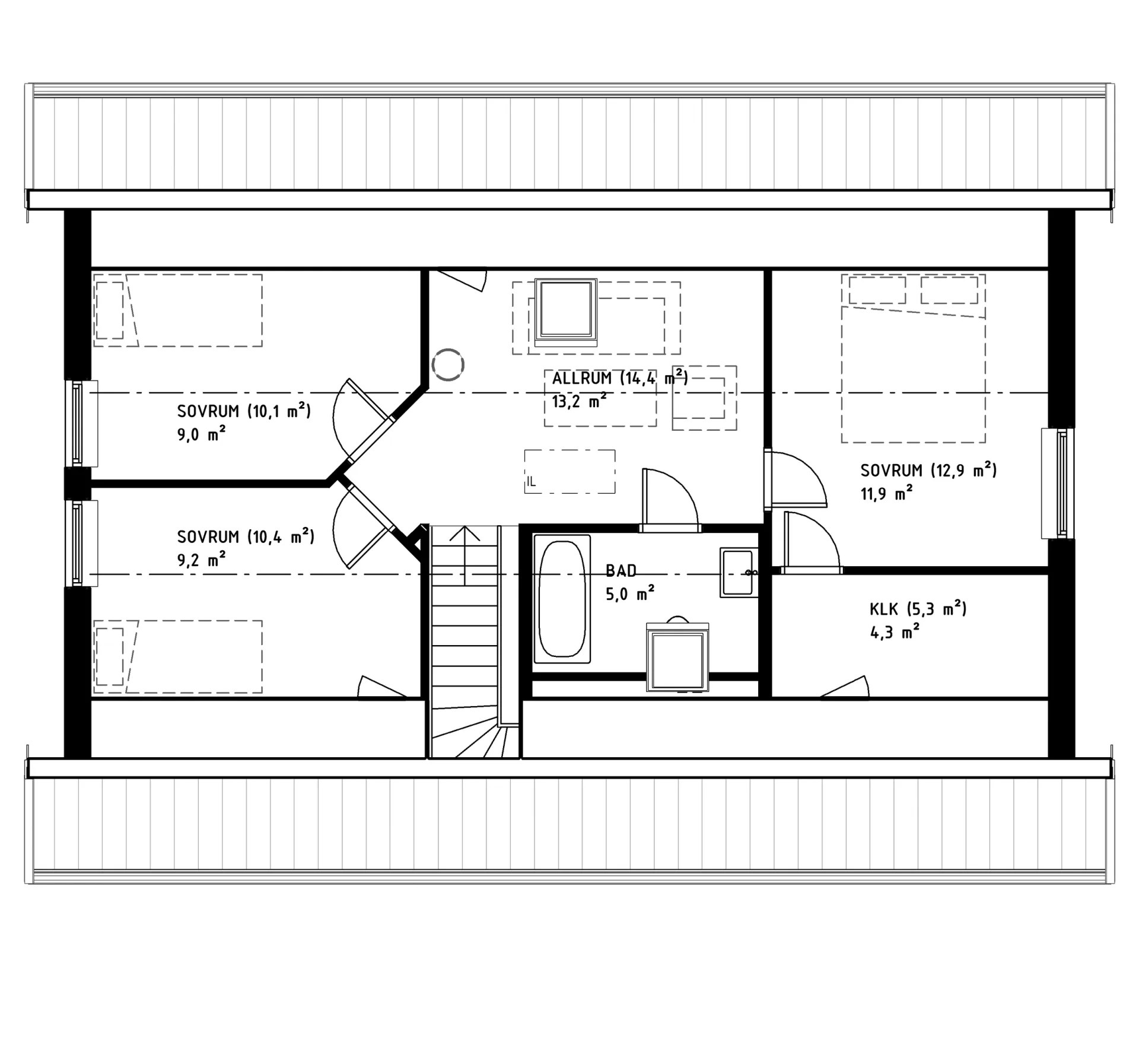 Villa Nygård modernanpassat för ett flexibelt familjeliv