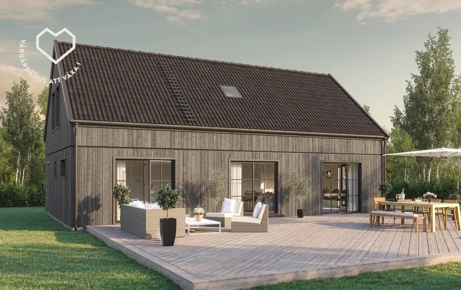 Villa Nygård modernanpassat för ett flexibelt familjeliv