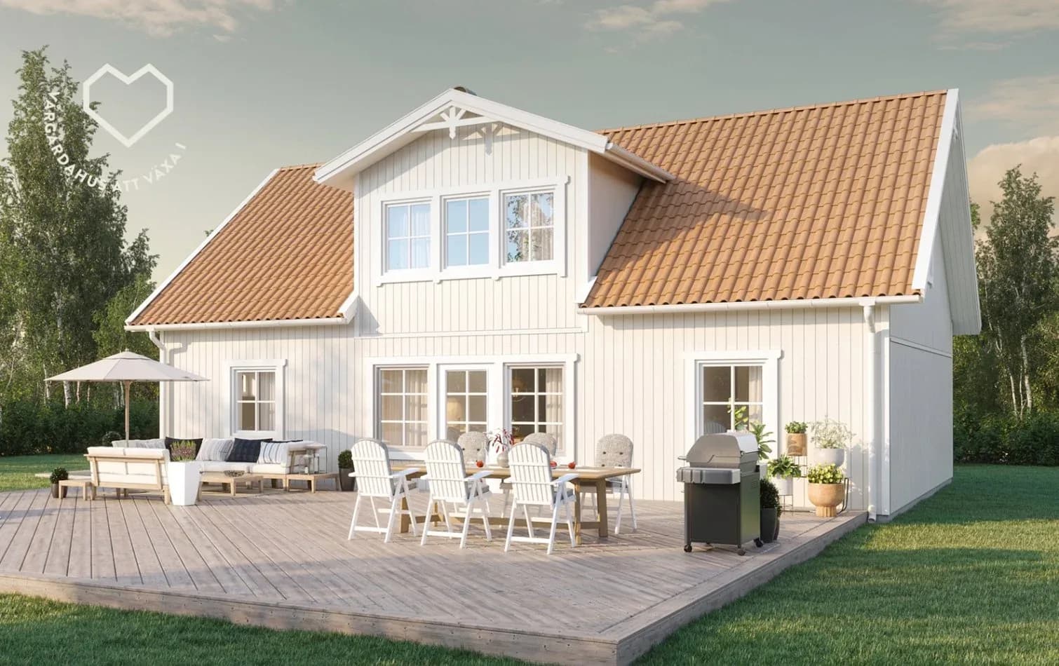 Villa Nygård modernanpassat för ett flexibelt familjeliv