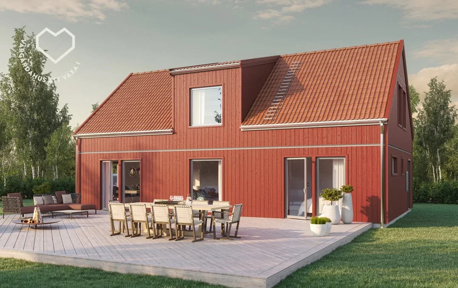 Villa Nygård modernanpassat för ett flexibelt familjeliv