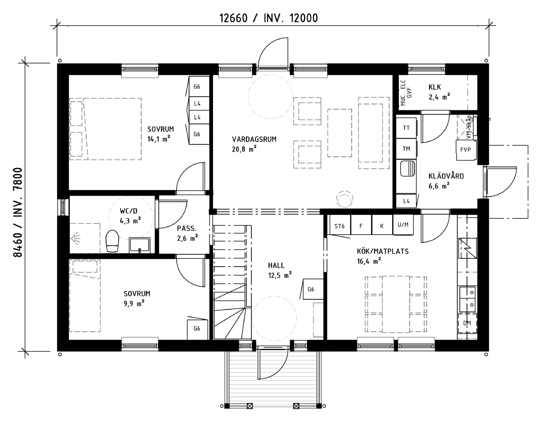 Villa Södergården planritning