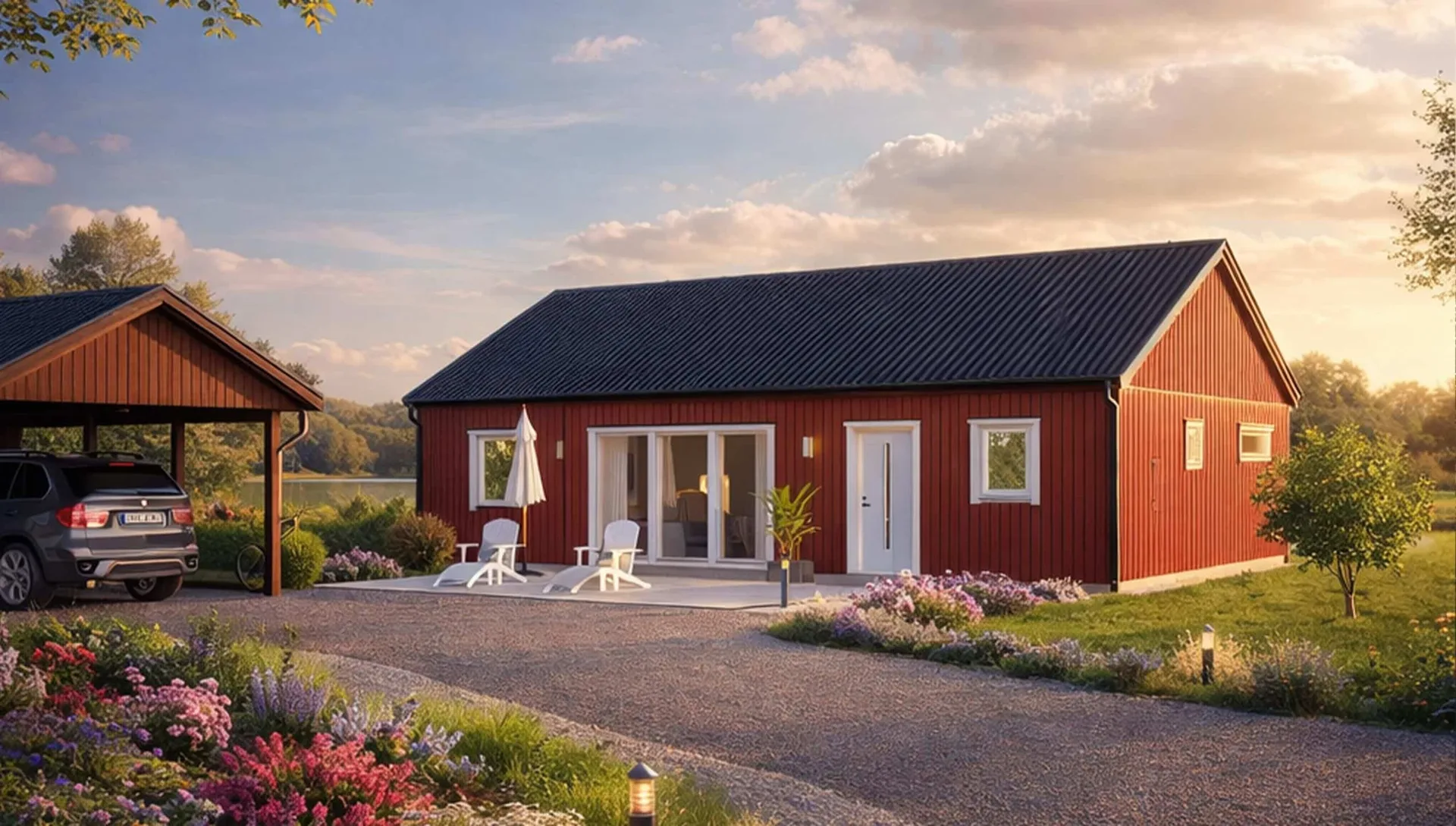 Bild på Stil 106 ladhus röd