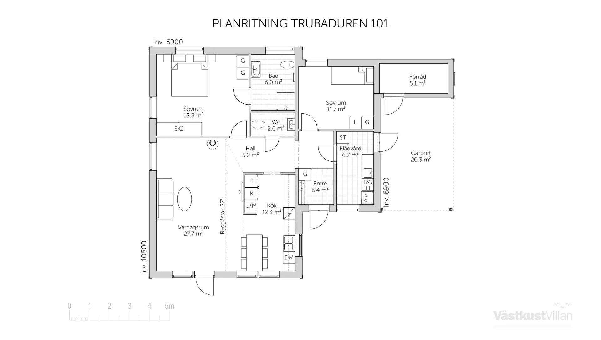 Trubaduren 101 planritning 1