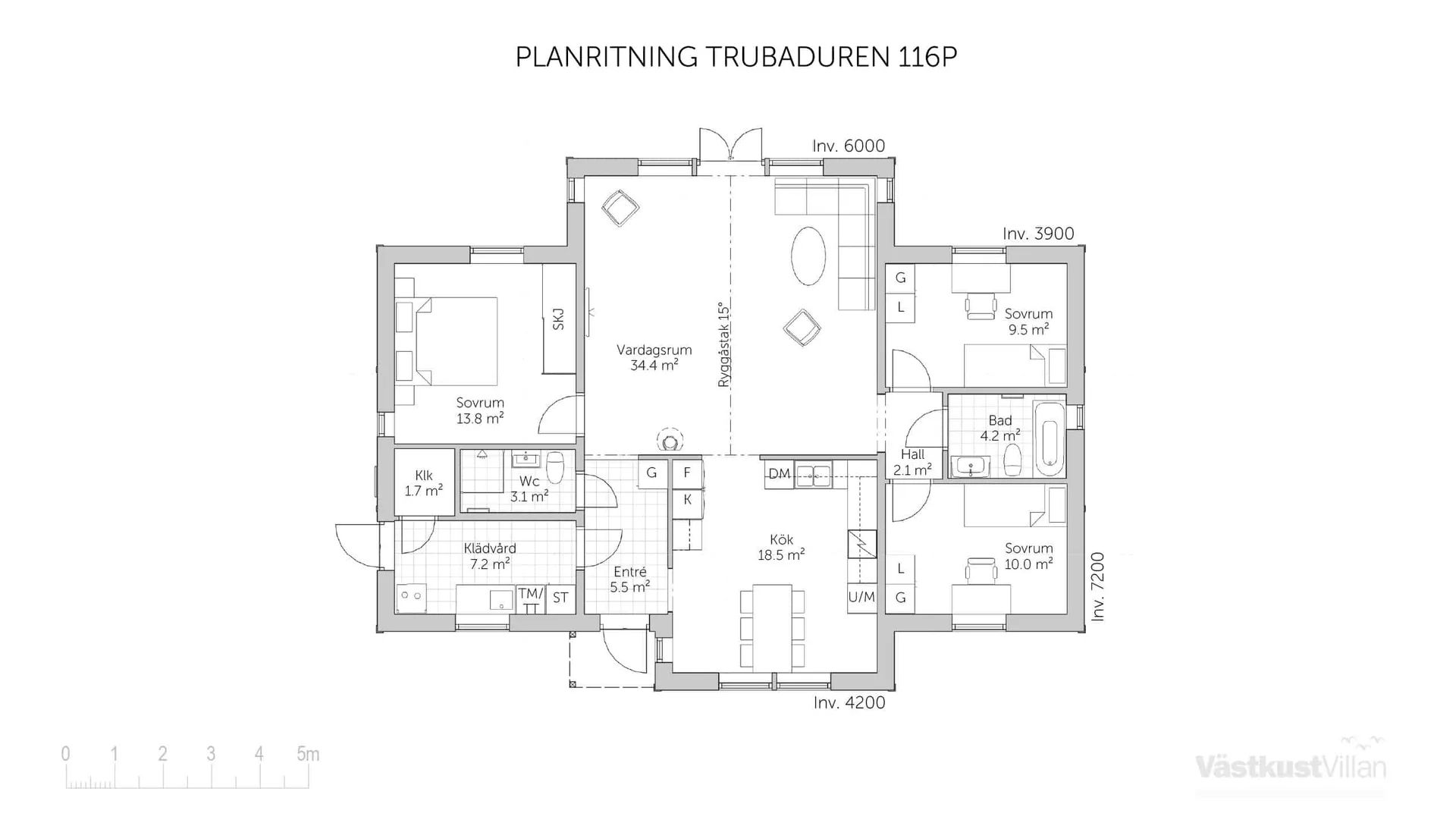 Trubaduren 116P planritning 1