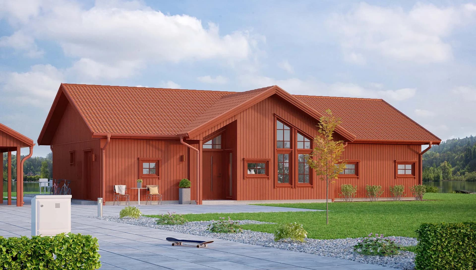 enplansvilla faluröd