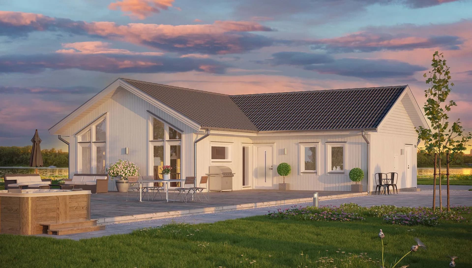 Trubaduren 149A vilnkelhus från VästkustVillan