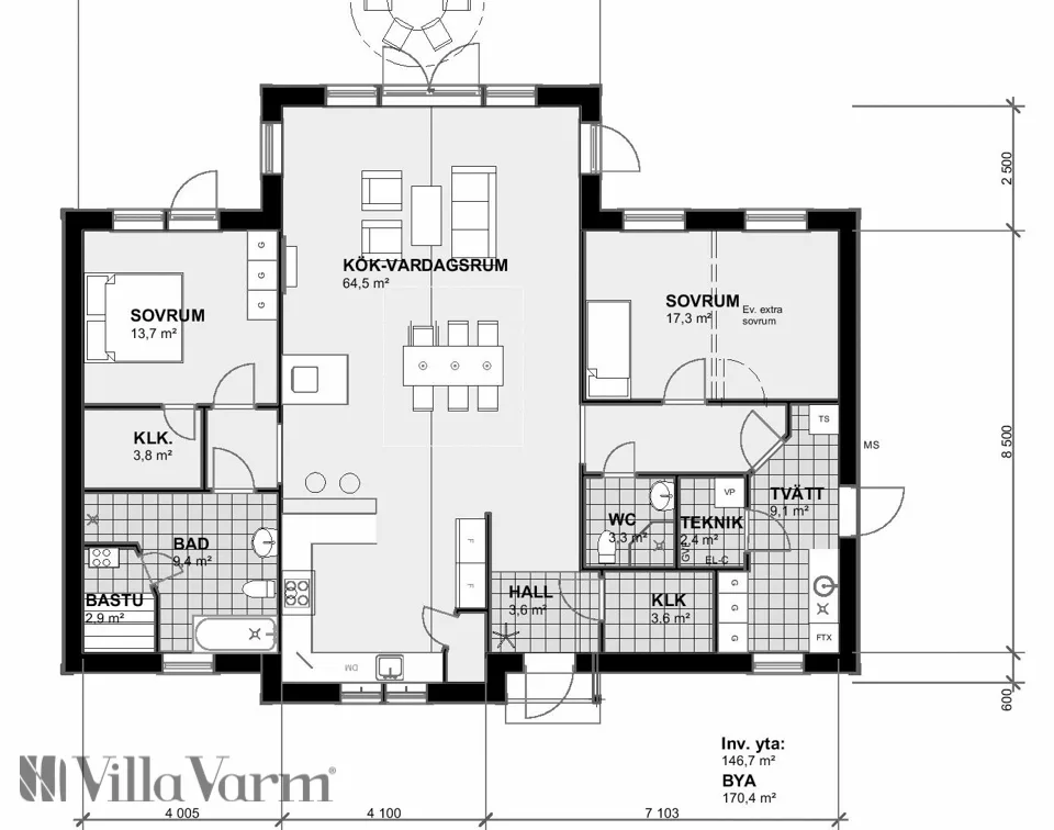Villa Granholmen planritning 1