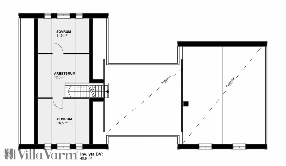 Villa Kungsör planritning 1
