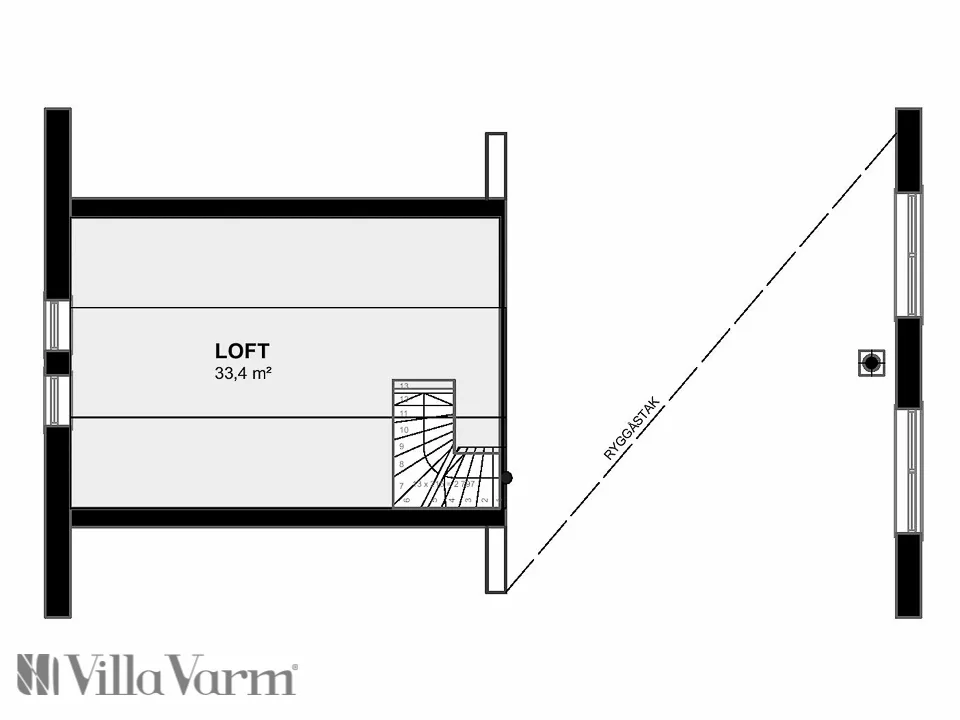 Villa Räfsnäs planritning 1