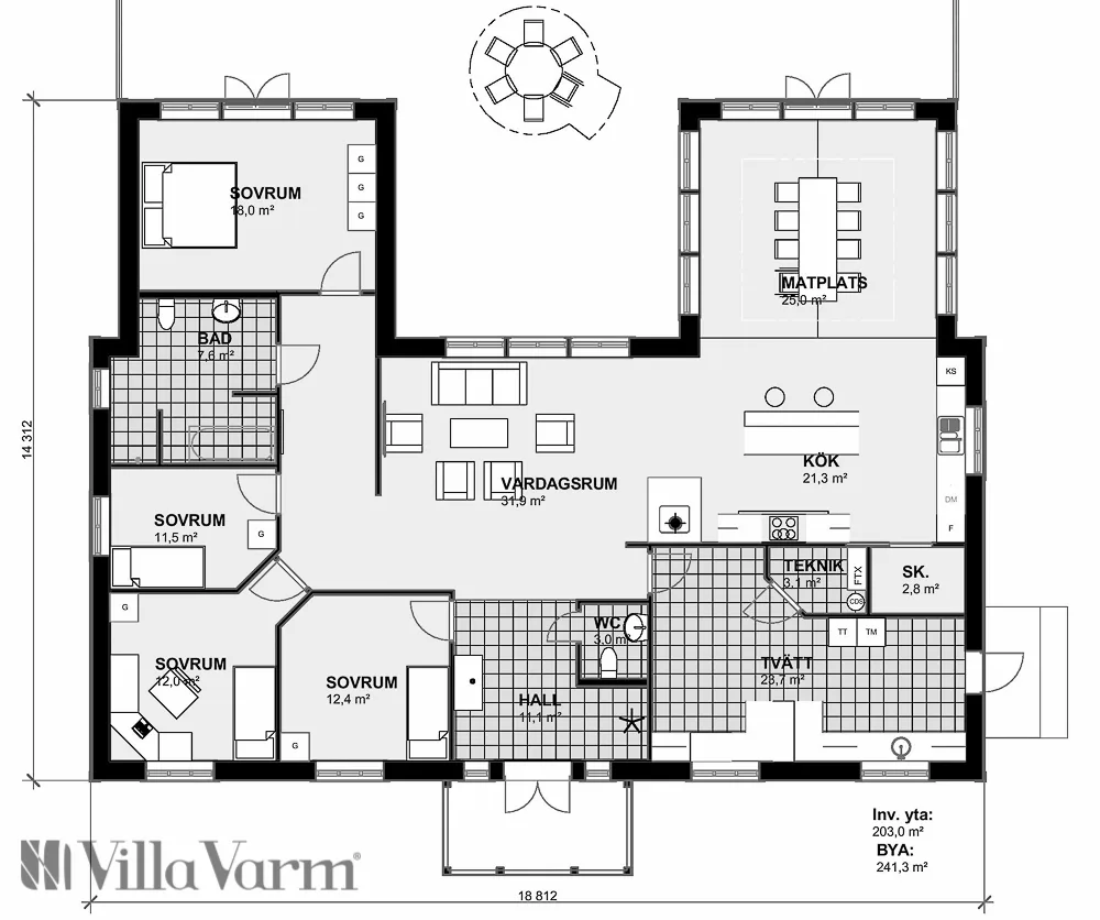 Villa Sörfors planritning 1