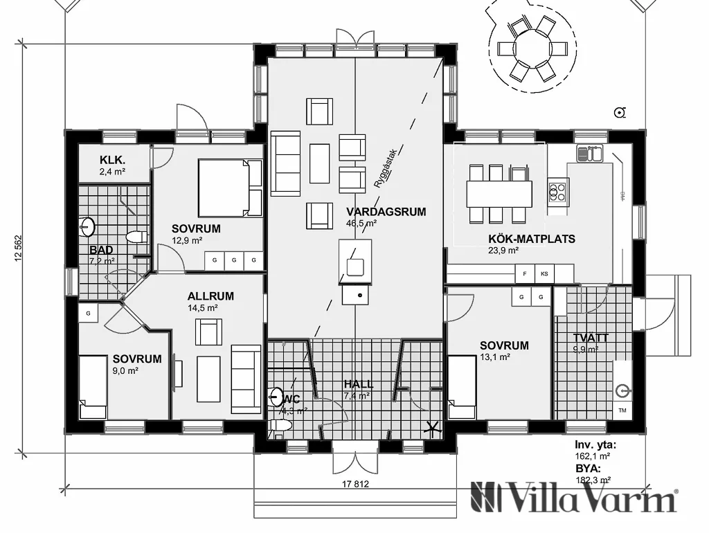 Villa Sparreholm planritning 1