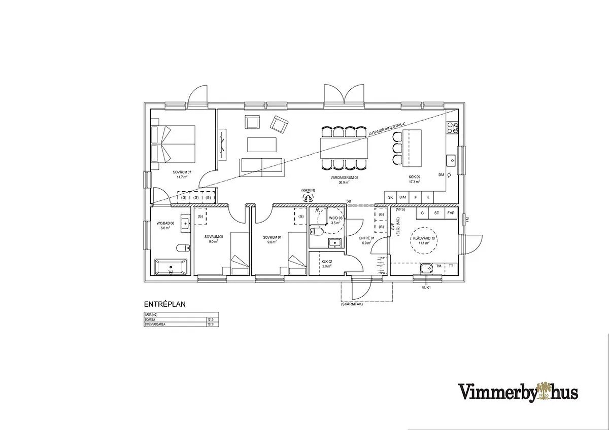 VH 121 P planritning 1