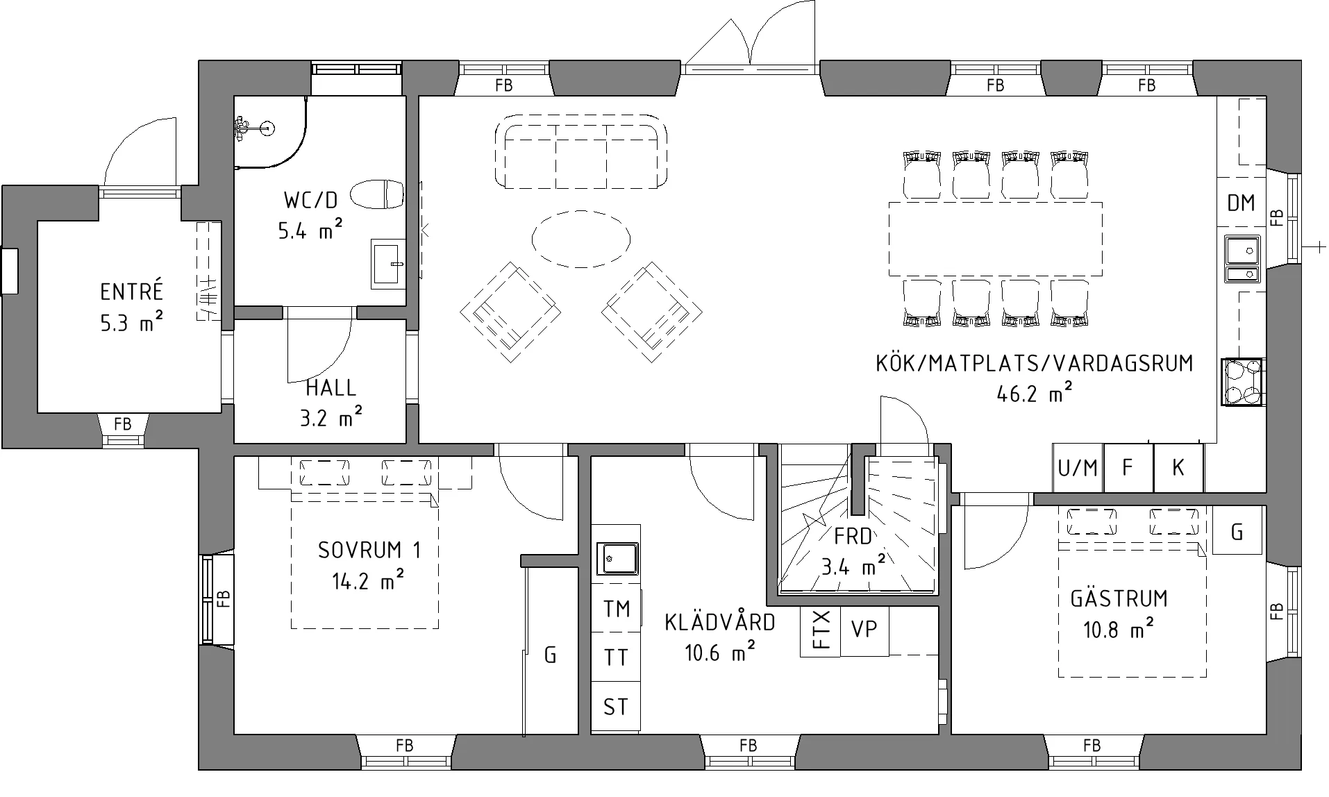 Lanthus B182 planritning 1