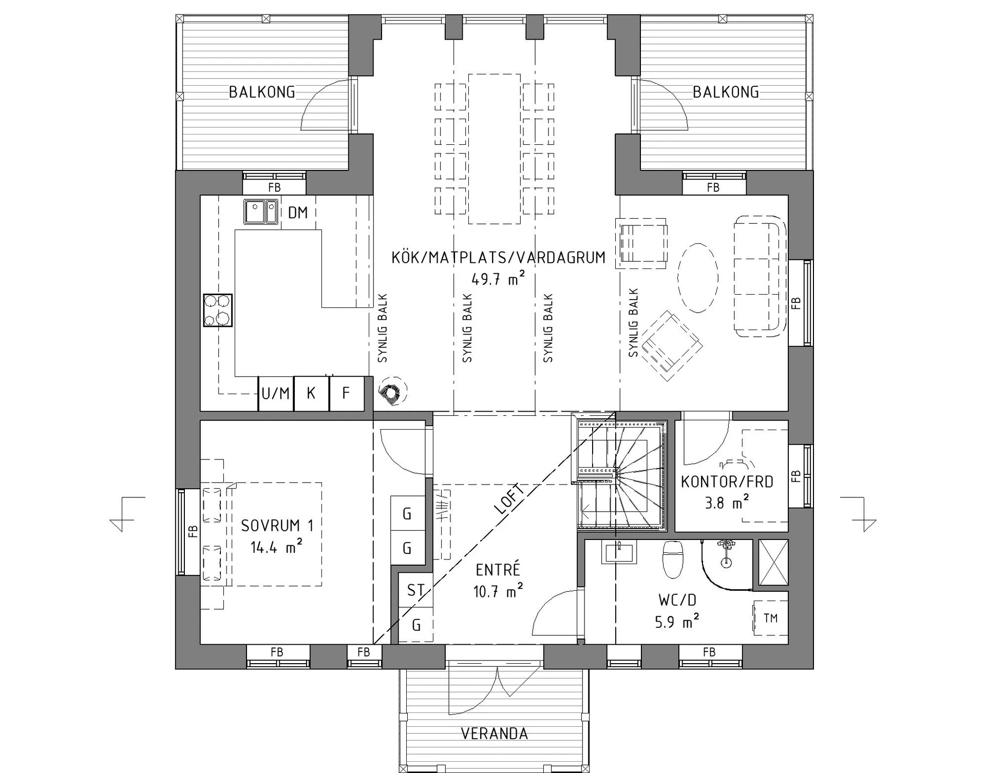 Timmerhus E182 planritning 1