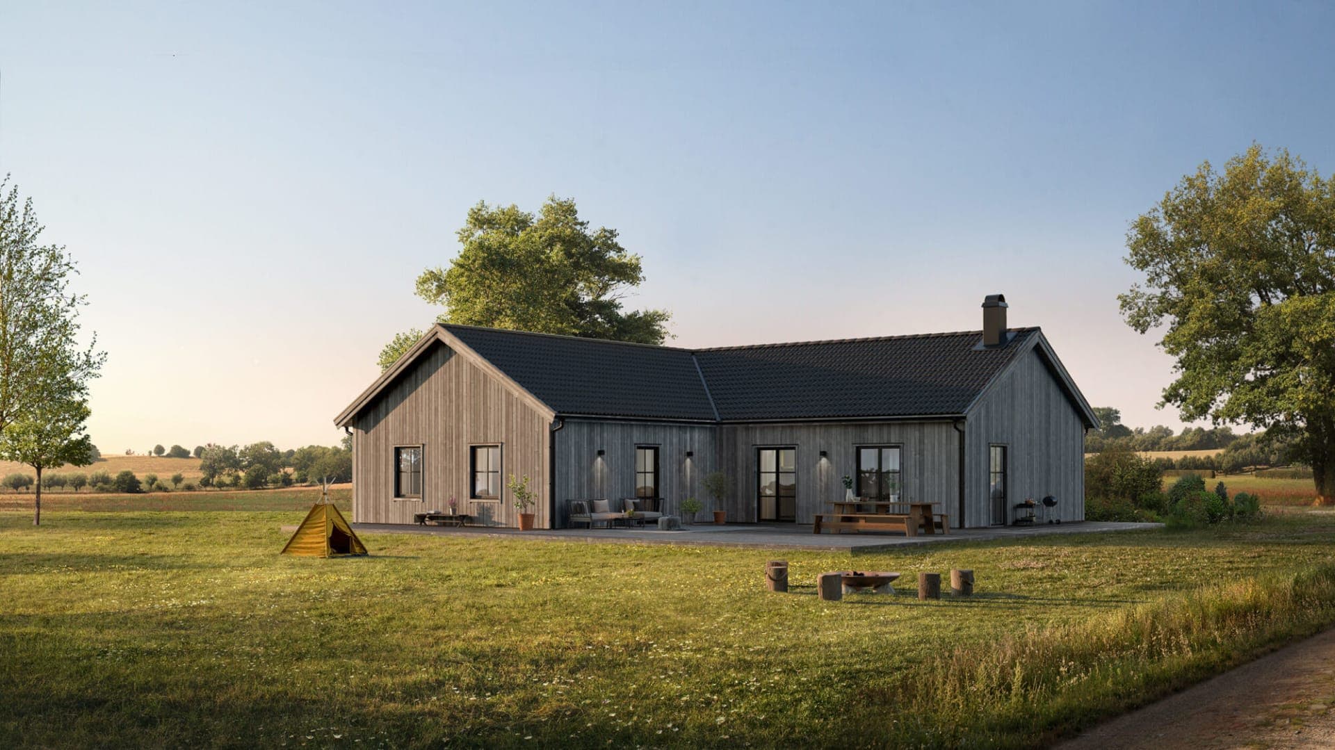 Familjär 145 ladhus