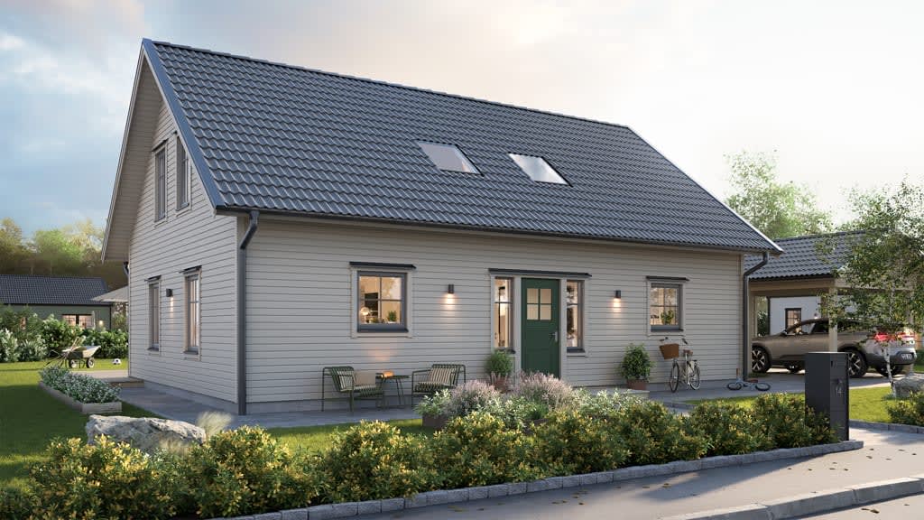 Villa Vendelsö 10/20T, utan takkupor.