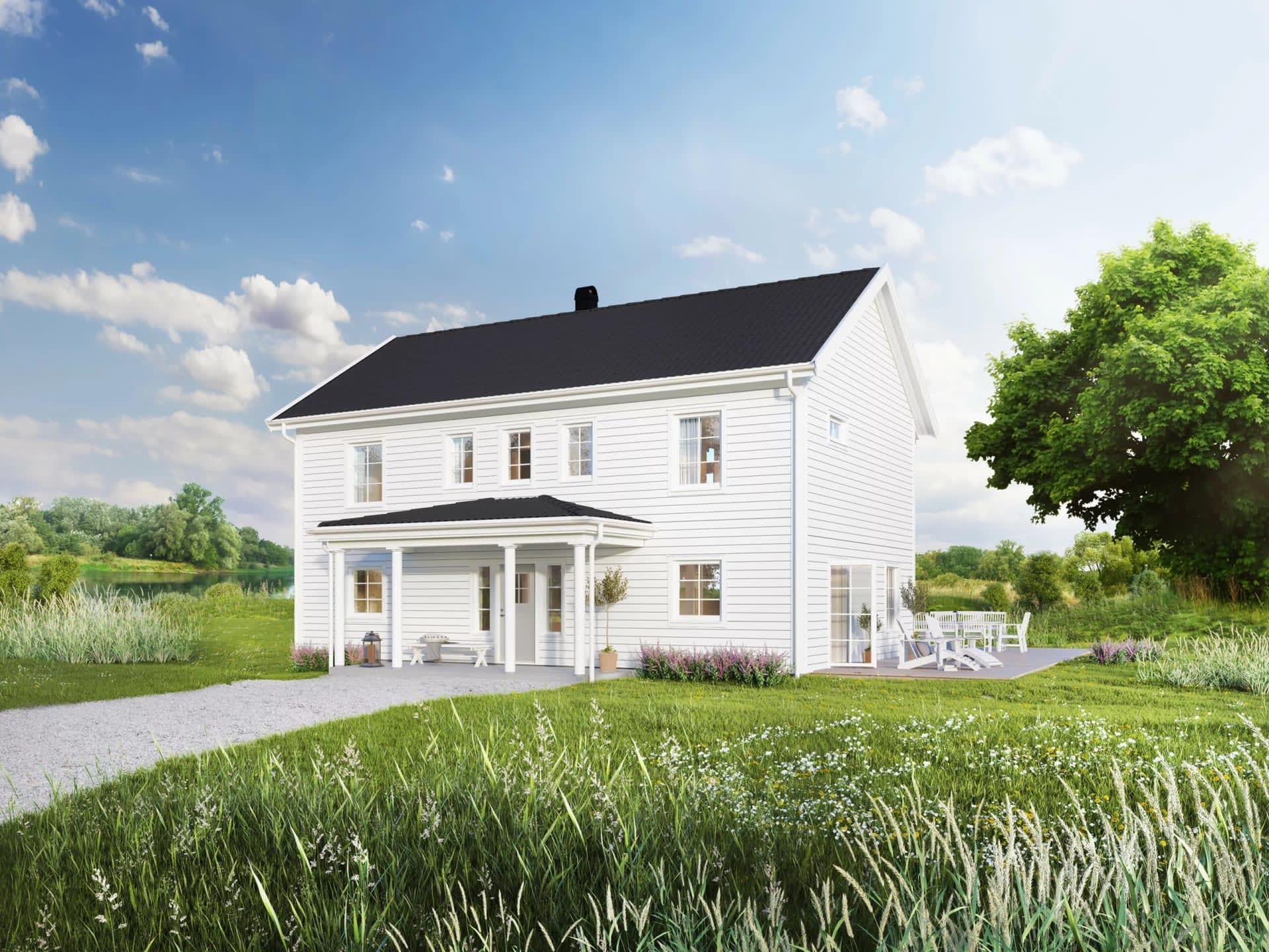 trivselhus villa älvnäs fönsterparti