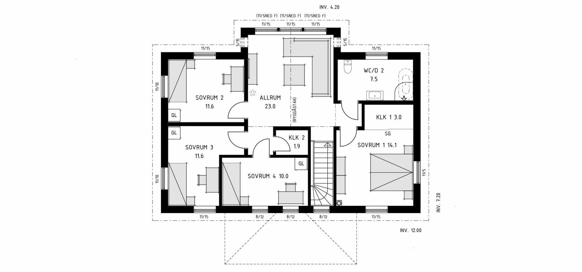 trivselhus villa älvnäs planlösning
