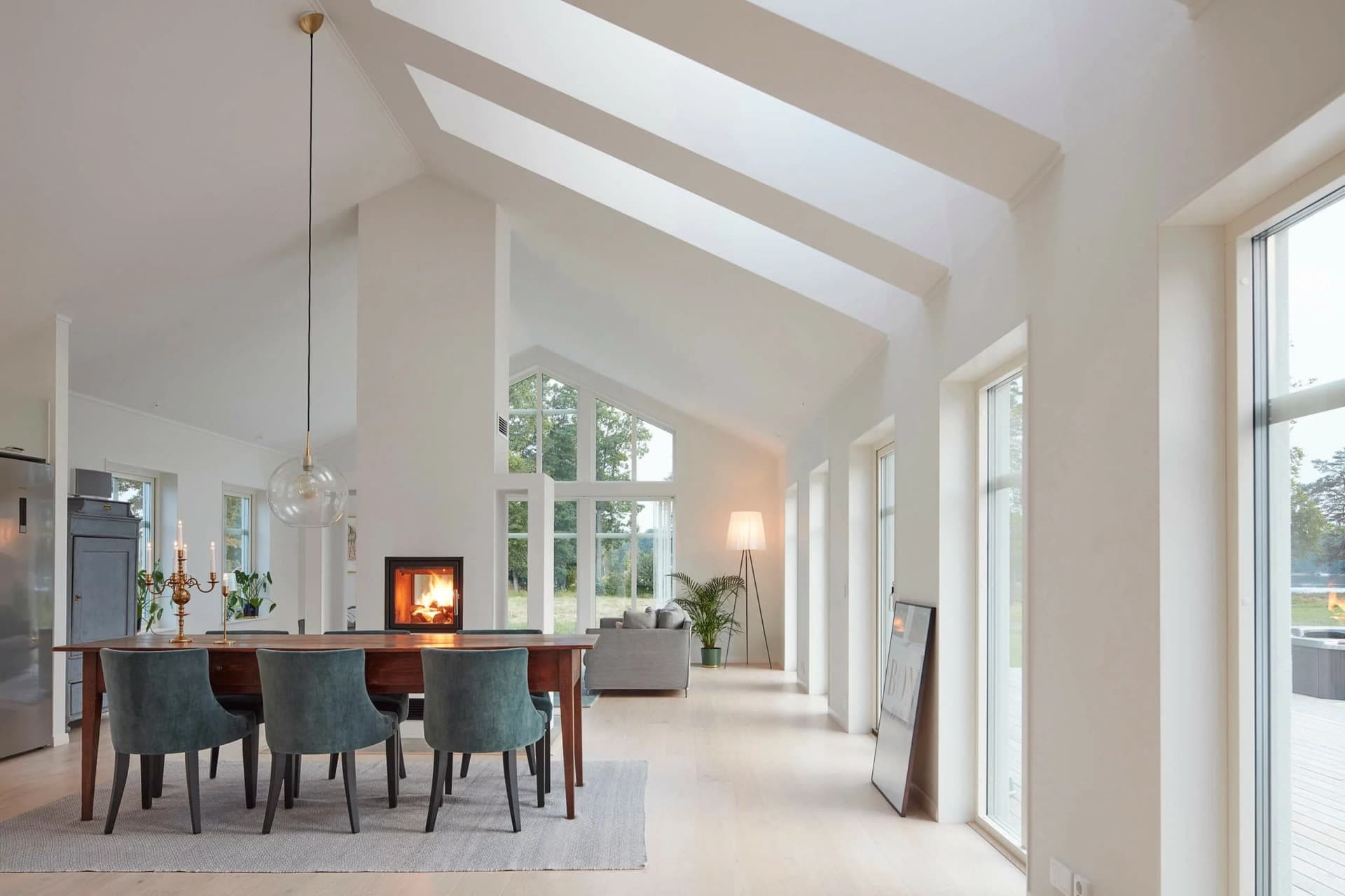 trivselhus villa österlen vardagsrum