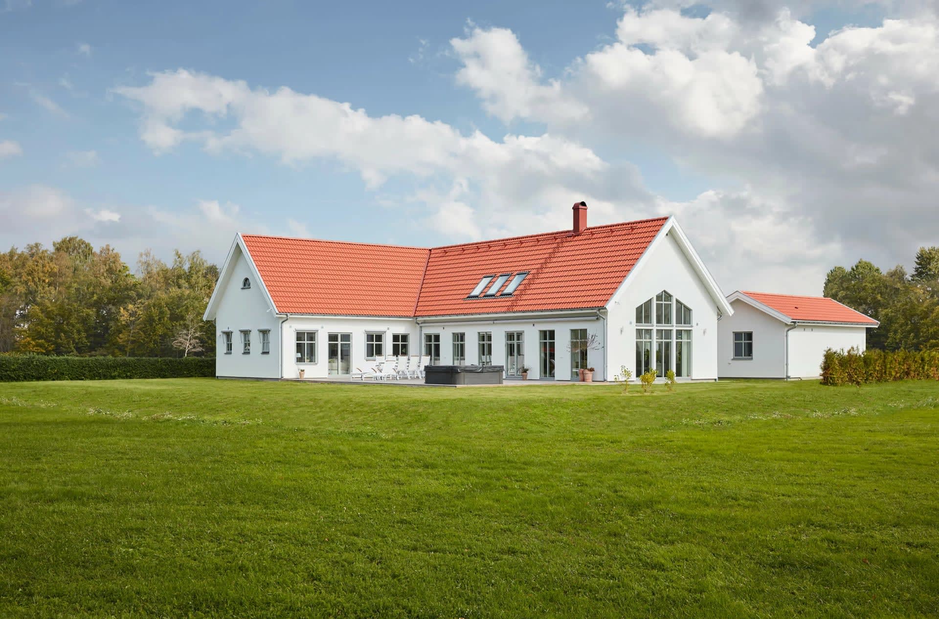 trivselhus villa österlen fasad