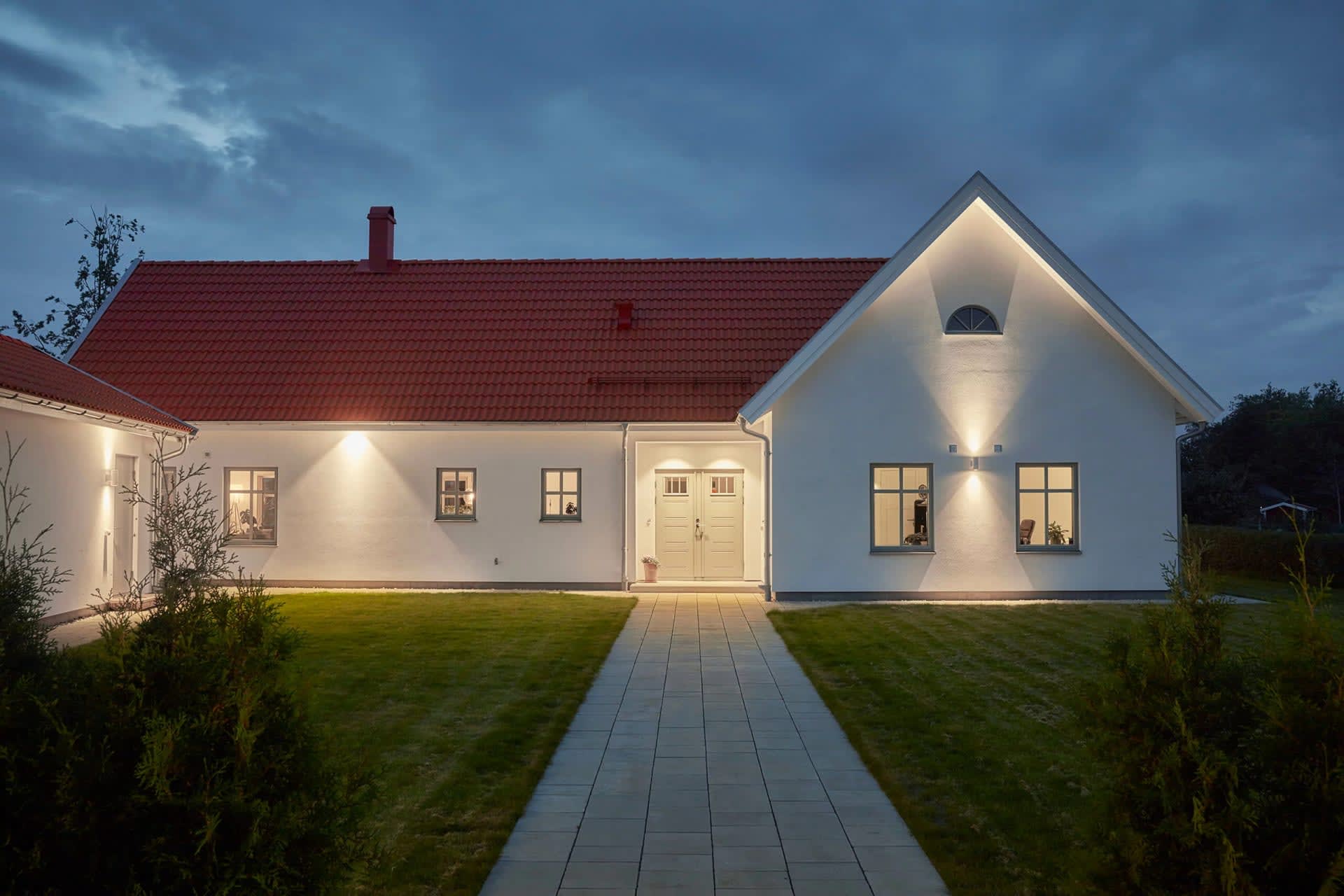 trivselhus villa österlen fasad