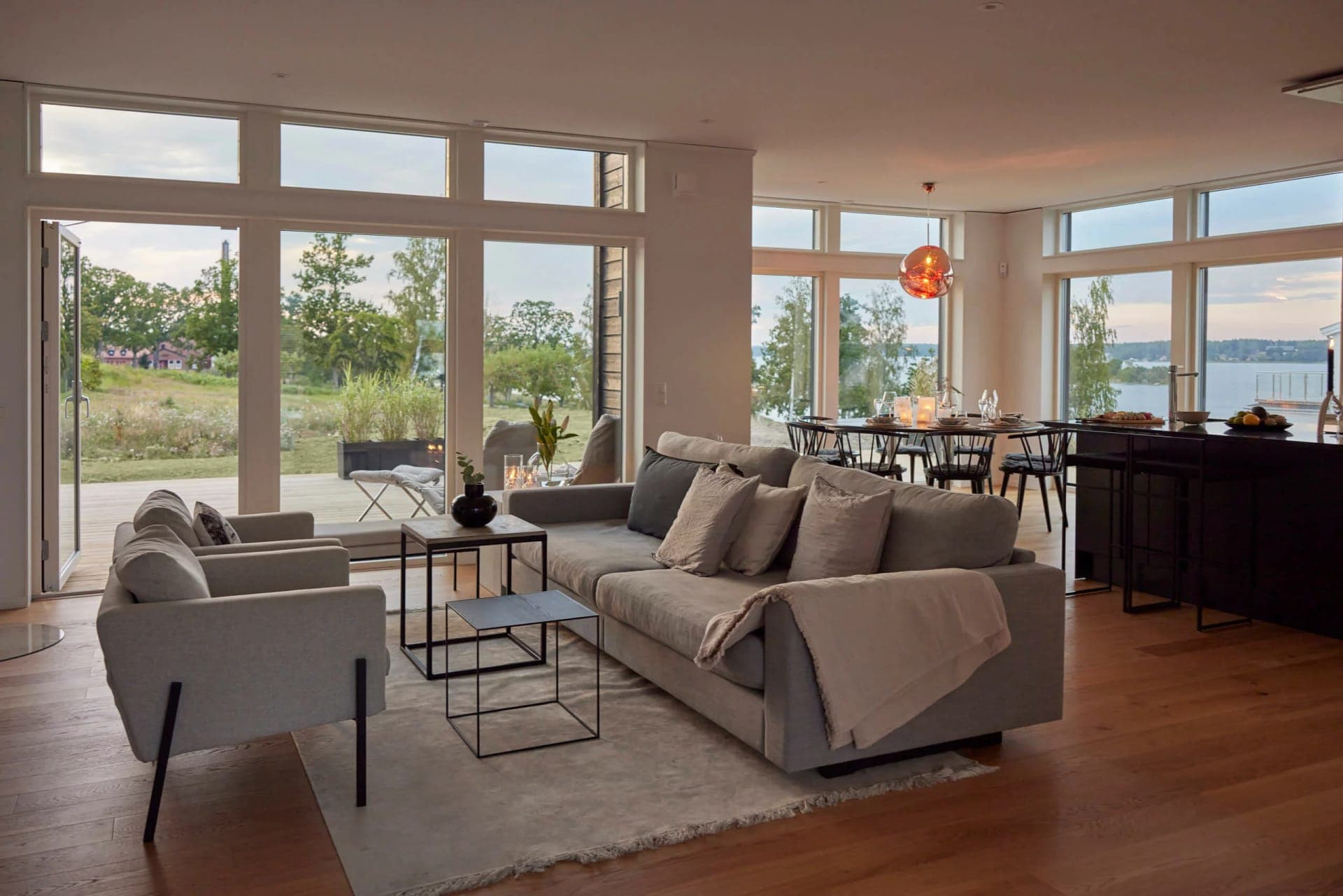 trivselhus villa östersund vardagsrum