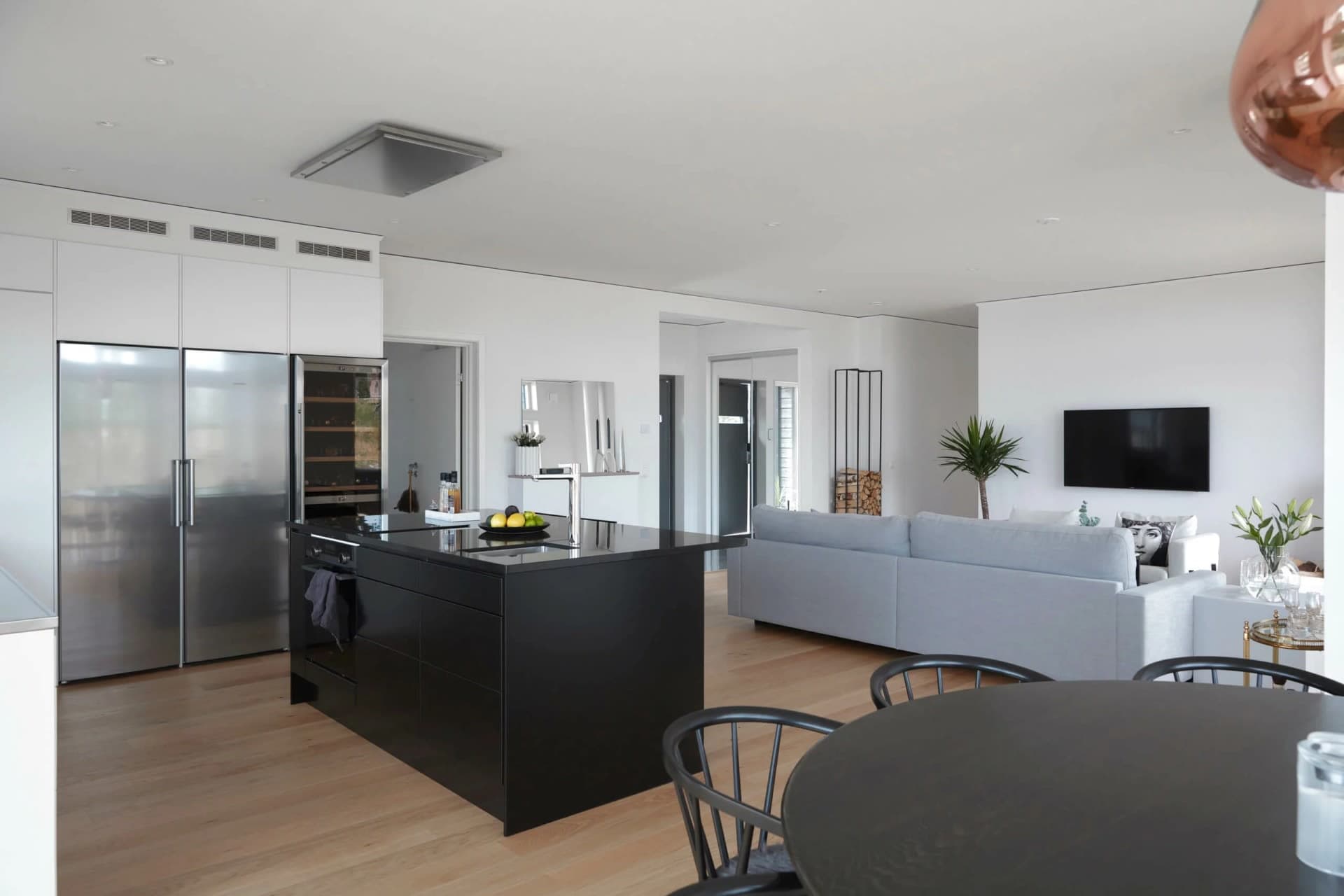 trivselhus villa östersund vardagsrum