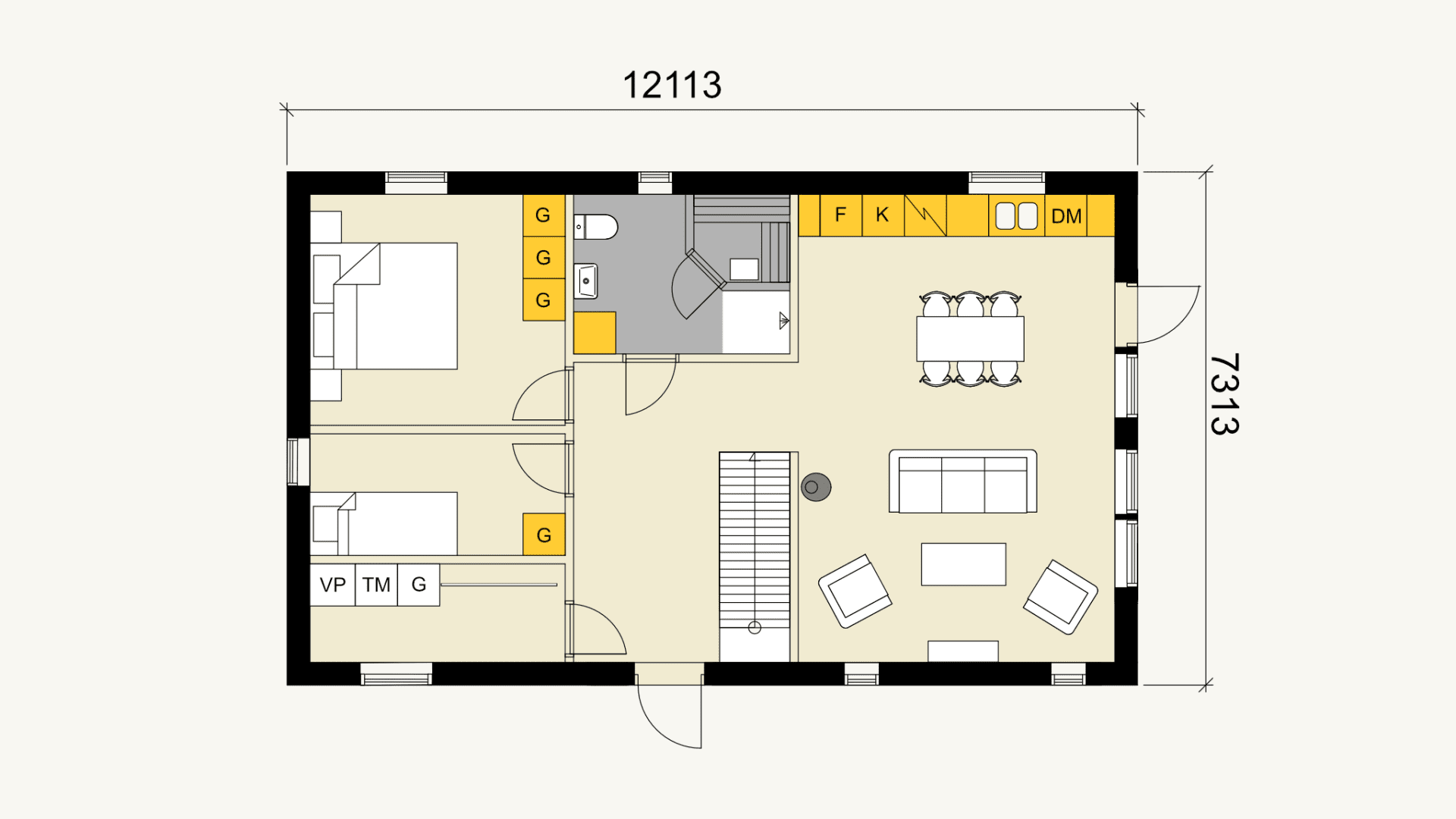 Fjällhuset planritning 2