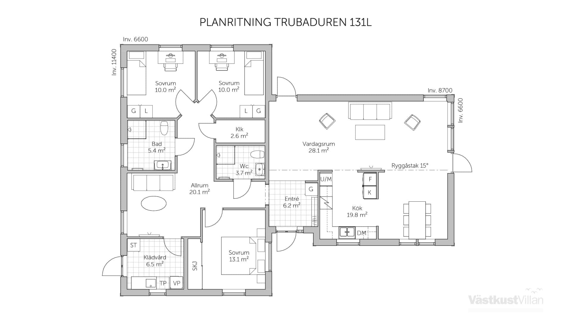 Trubaduren 131L planritning 1