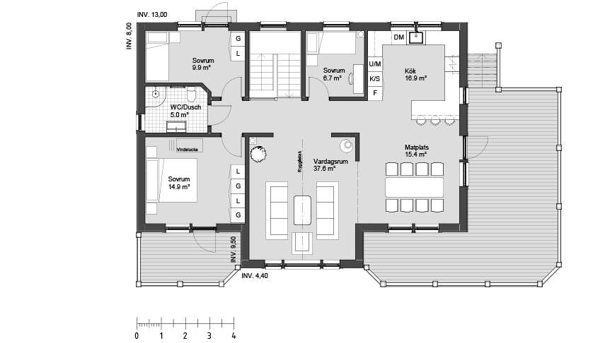 Ekhagen 1 planritning