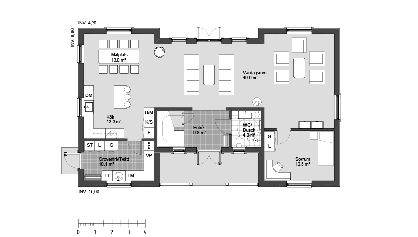 Ekliden 1 planritning