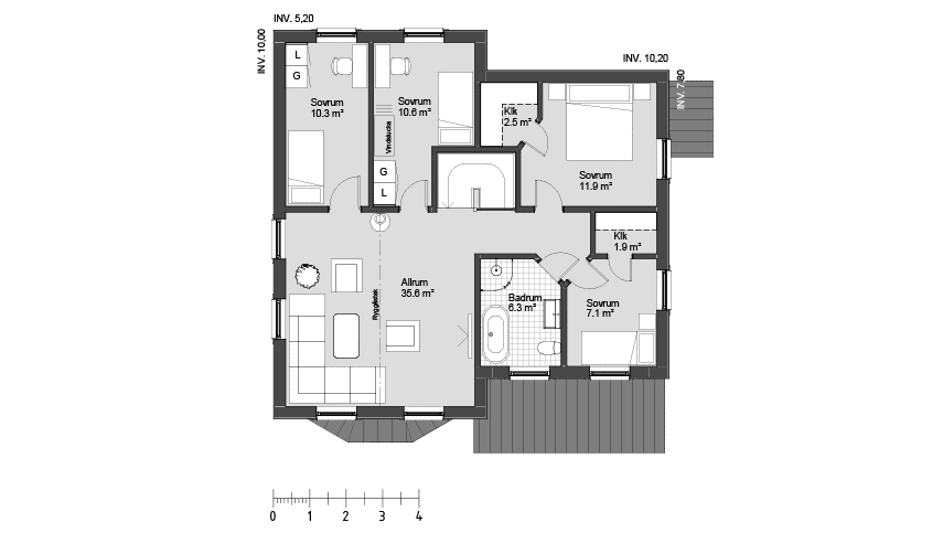Tingstad 1 planritning