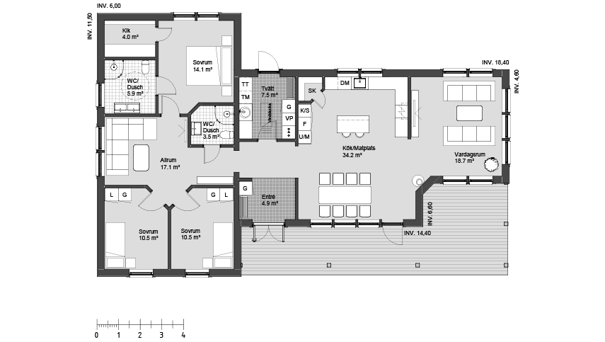 Lexington 1 planritning