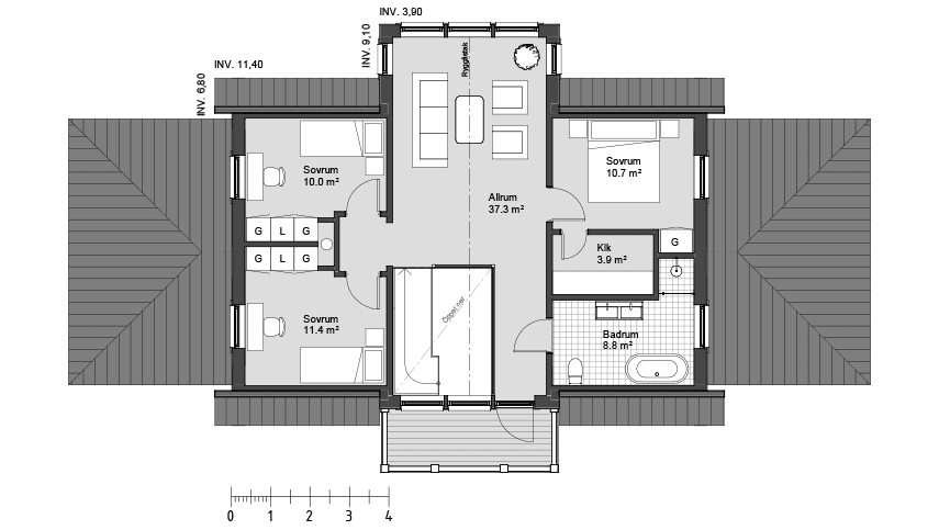 Erikslund 1 planritning