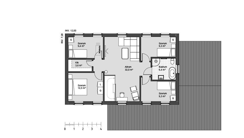 Roswell 2 planritning