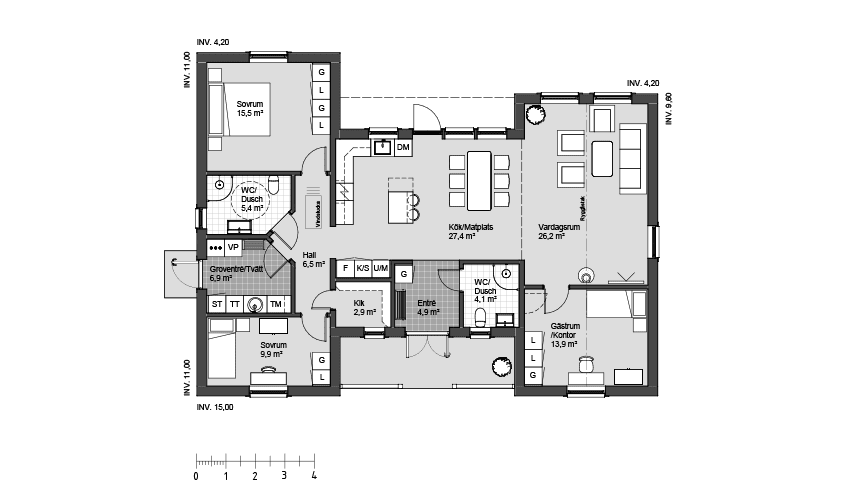 Lilla Ekenäs 1 planritning